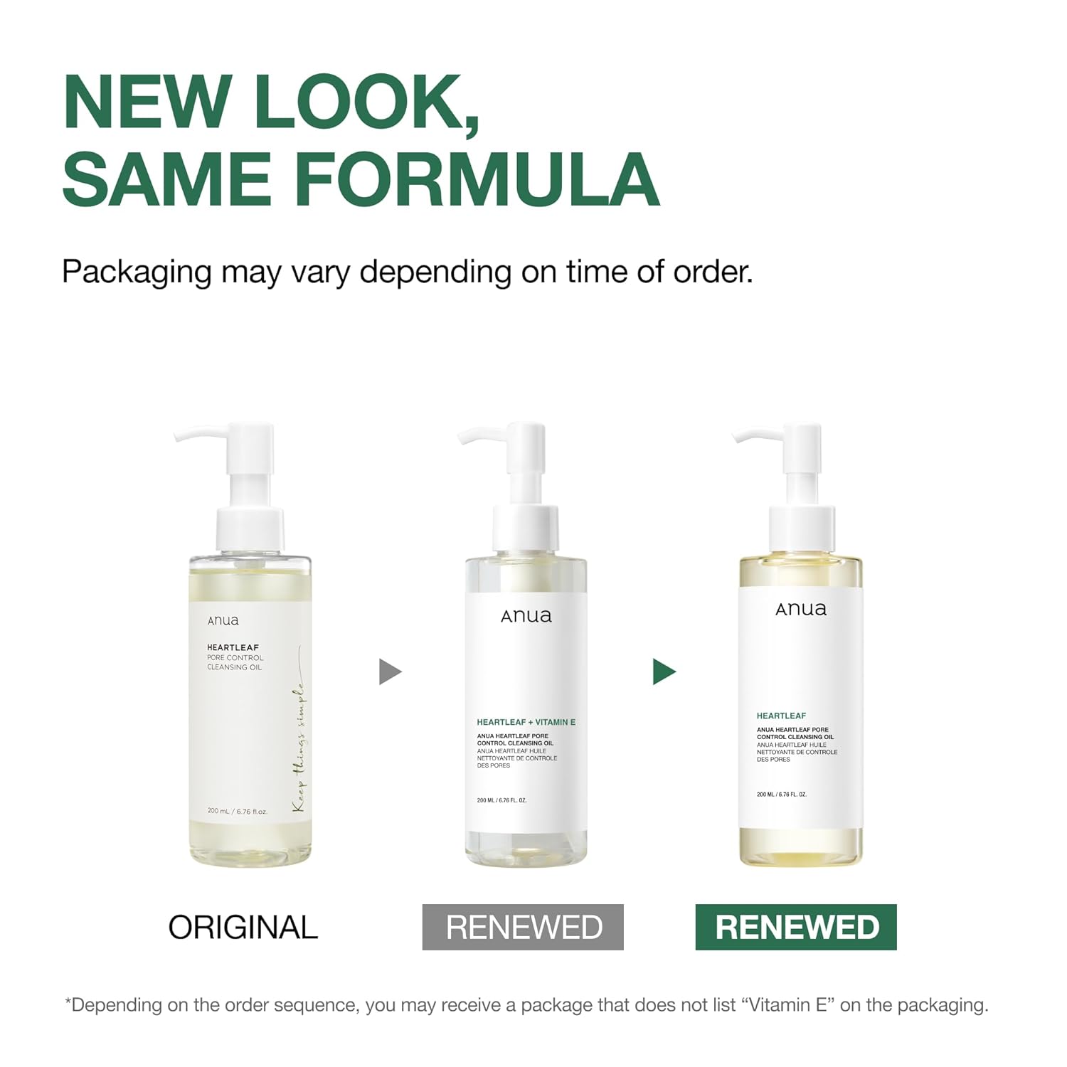 Anua Heartleaf Pore Control Cleansing Oil, Oil Cleanser for Face, Makeup Blackhe...