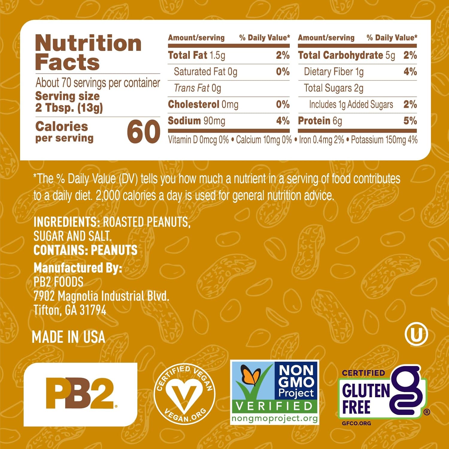 PB2 Original Powdered Peanut Butter - [32 Ounce Ja...