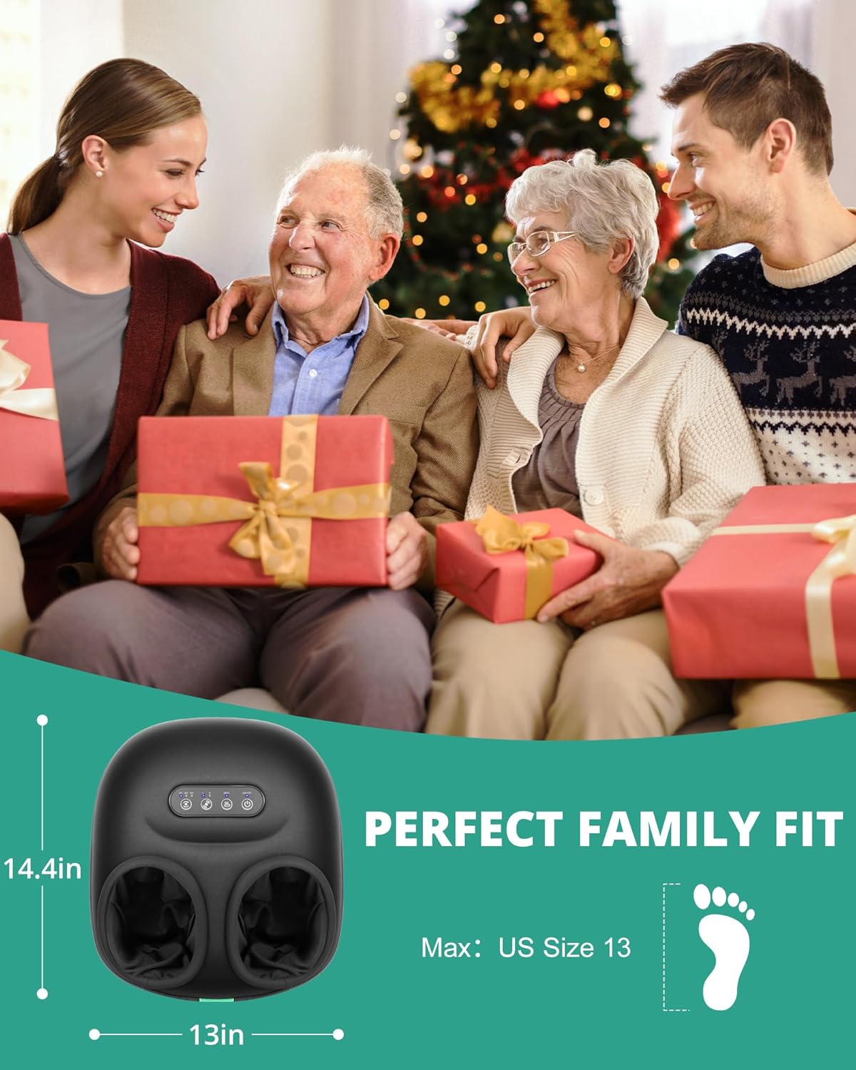 Medcursor Foot Massager Machine, Special Foot Massager with Heat, Innovative Rol...