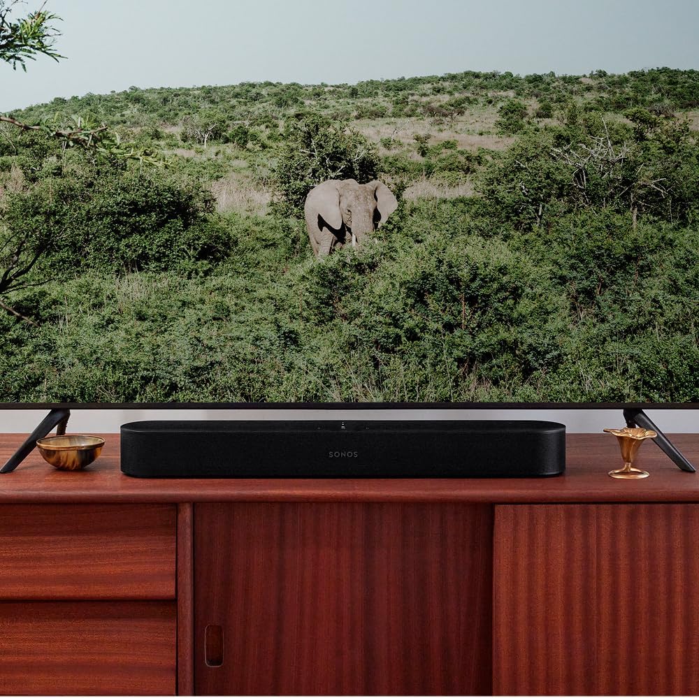 Sonos Beam Gen 2 - Black - Soundbar with Dolby Atmos Black Soundbar Only