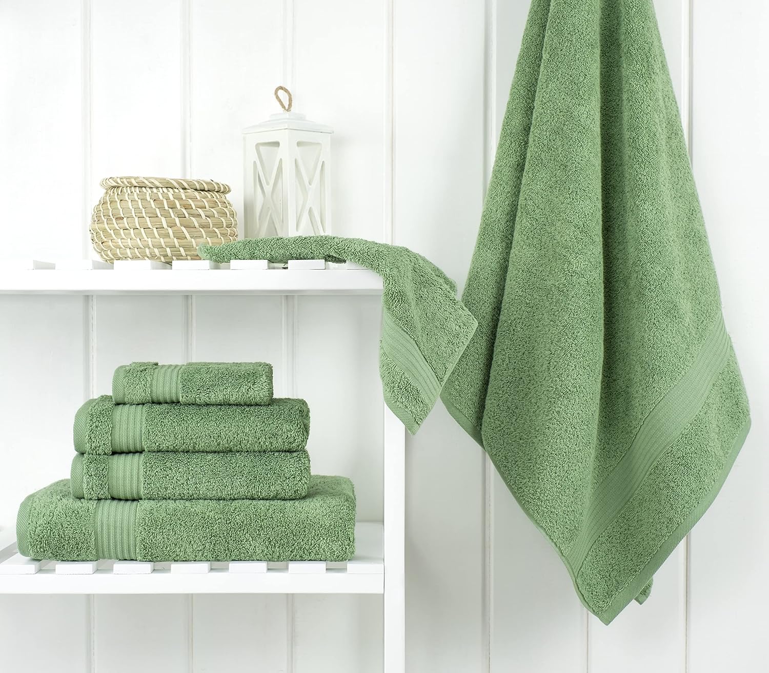 Cotton Paradise 6 Piece Towel Set 100% Cotton Soft Absorbent Turkish Towels for...