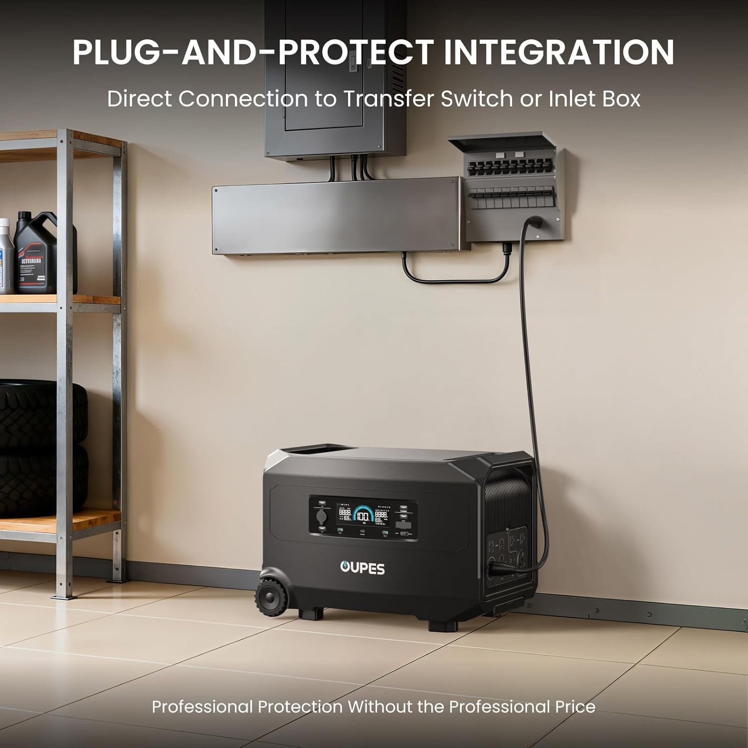 OUPES Guardian 6000 Solar Generator Kit: 4608Wh Power Station with 6000W Output...