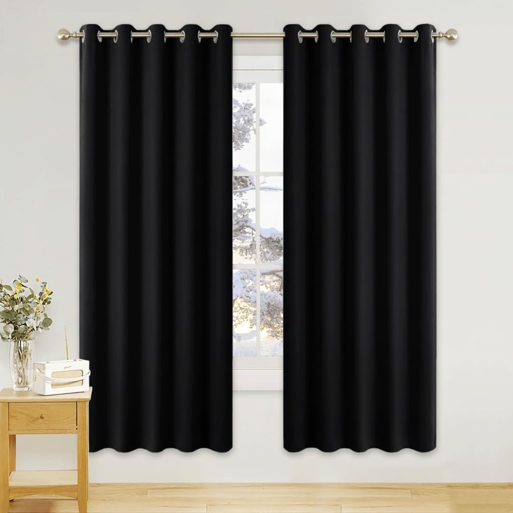 PONY DANCE Eyelet Blackout Curtains, Special Thermal Insulated Curtains, Innovat...