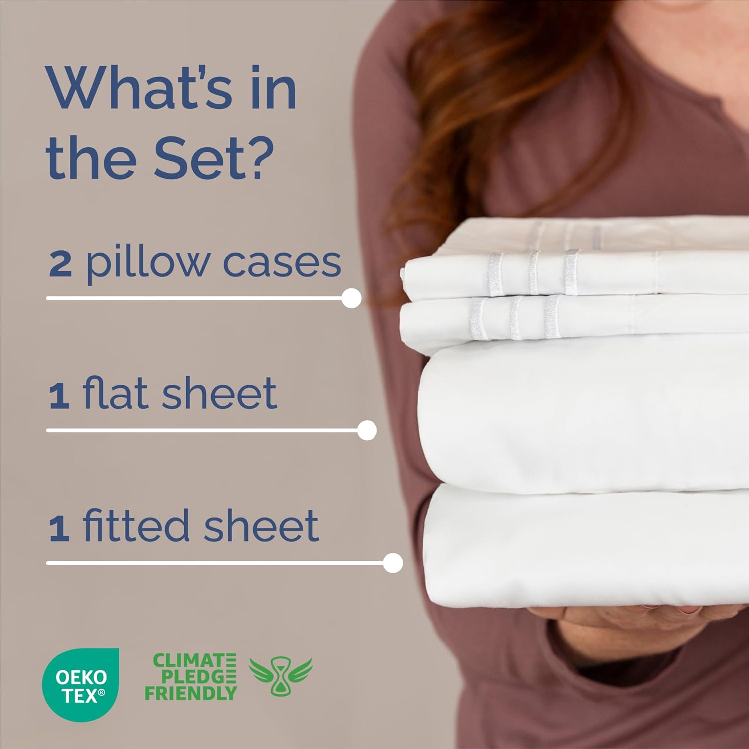 King Size 4 Piece Sheet Set - Comfy Breathable & Cooling Bed Sheets Set - Hotel...