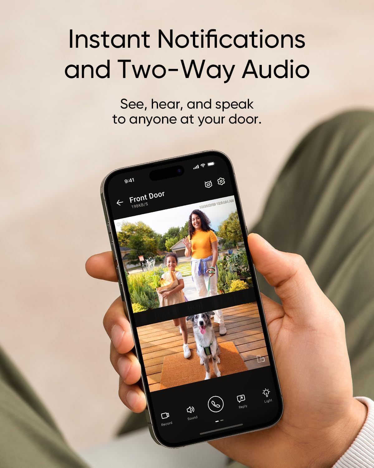 eufy Security Video Doorbell E340, 2K Full HD Dual Cameras & Head-to-Toe View, D...