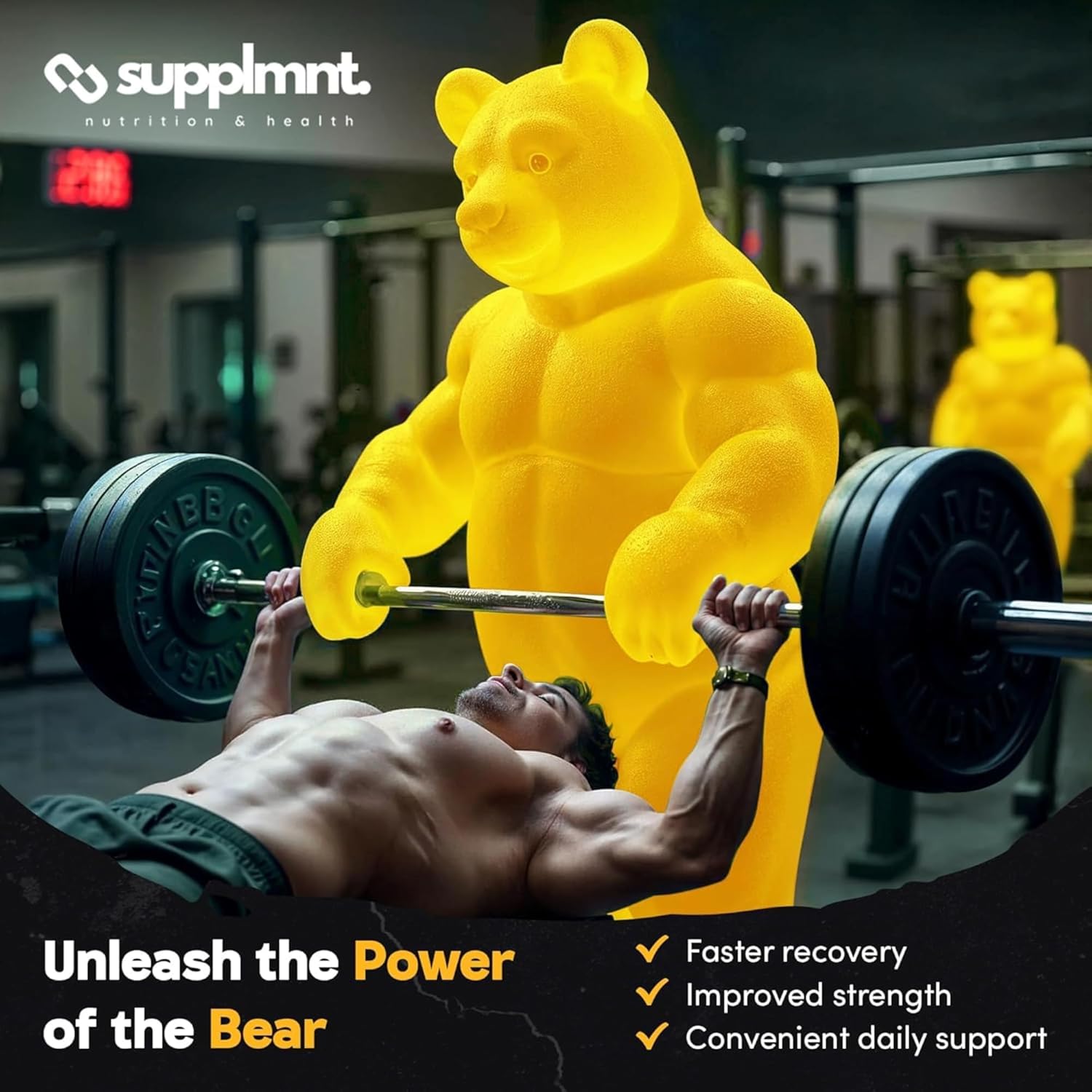 Supplmnt.Creatine Gummies 5000mg 120ct Max Strength Muscle Growth/Recovery Suppl...