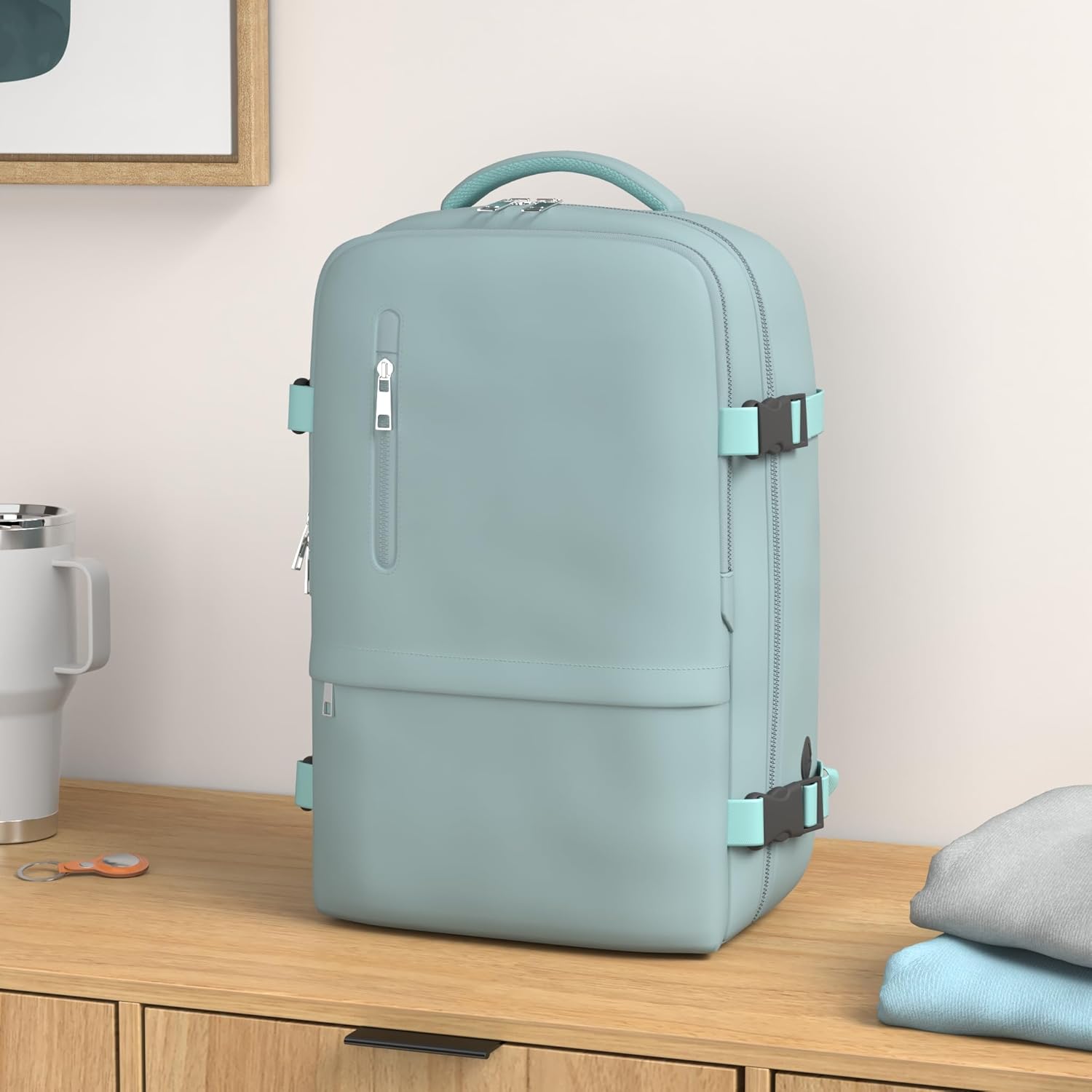 for Ryanair Cabin Bags 40x30x20, Small Underseat Carry On Travel Backpack Casual...