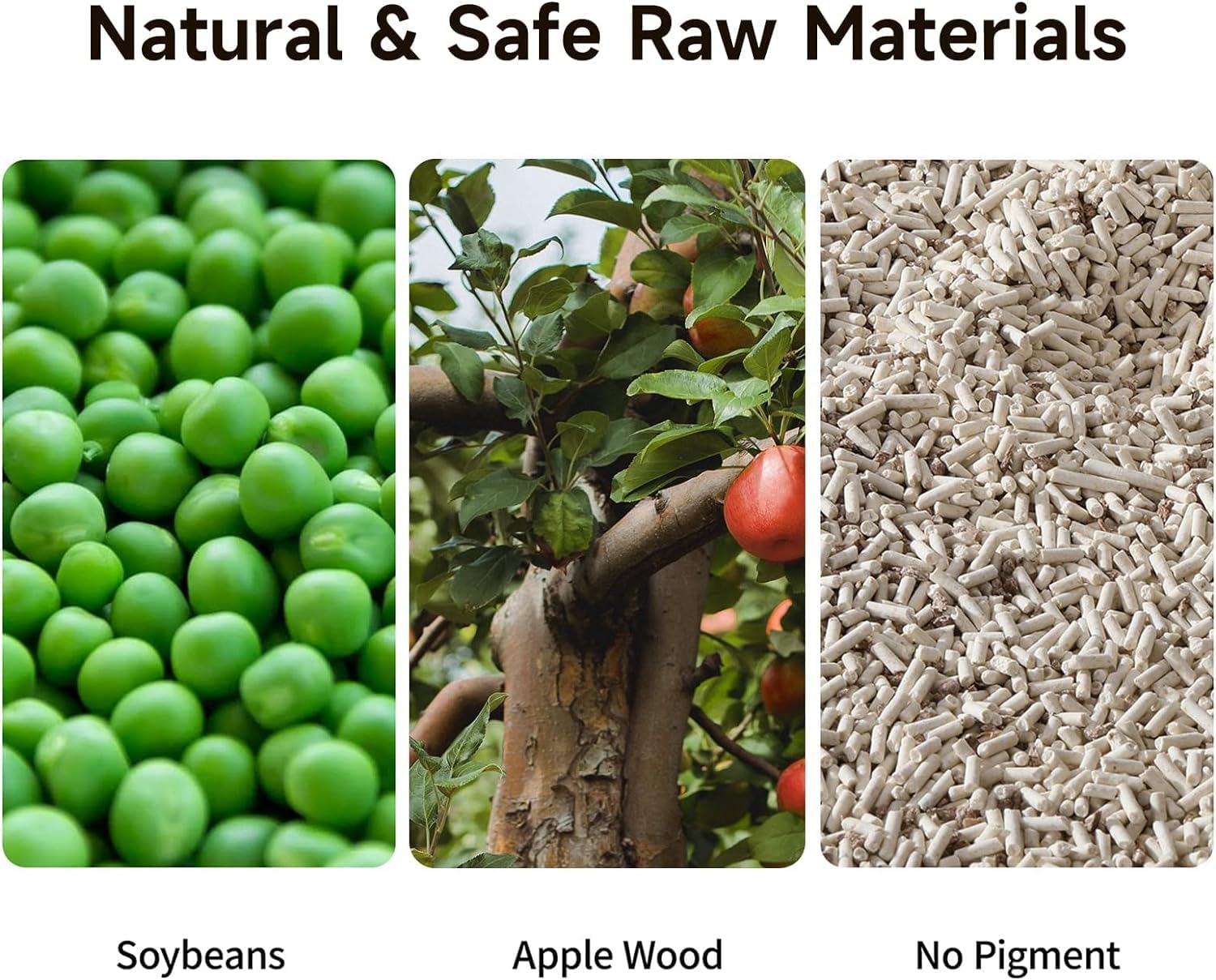 FUKUMARU Tofu Cat Litter, Clumping Litter for Cats, 19L Mixed Apple Wood Pellets...