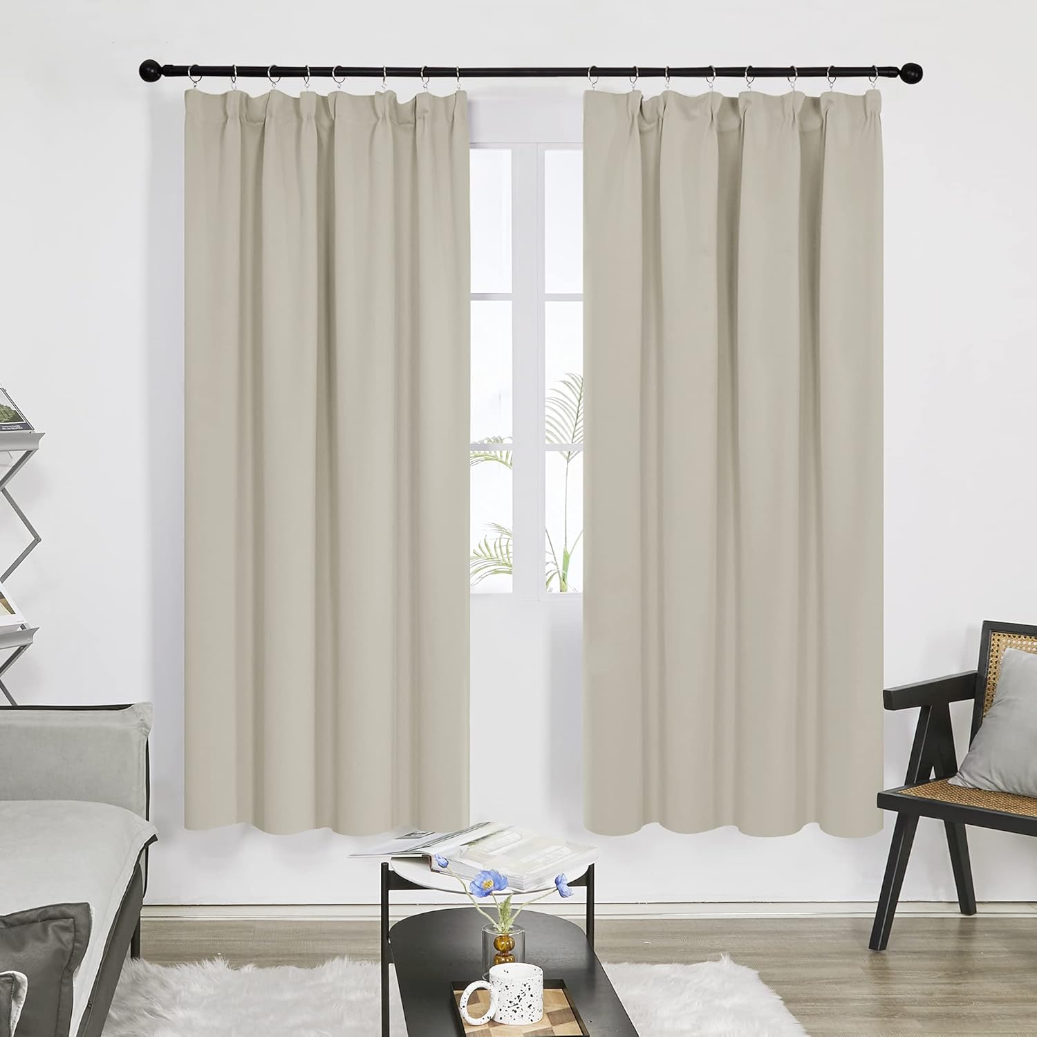 Deconovo Room Darkening Curtains, Special Super Soft Energy Saving Curtains for...