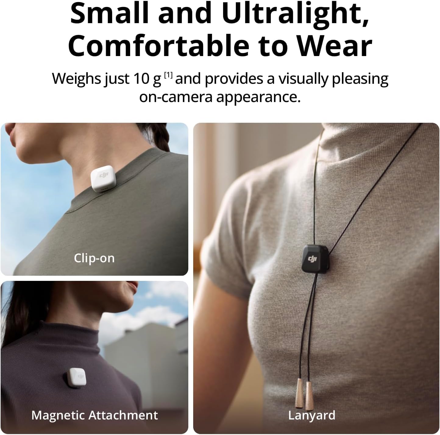 Premium DJI Mic Mini, High-Quality Wireless Lavalier Microphone, Detail-Rich Aud...