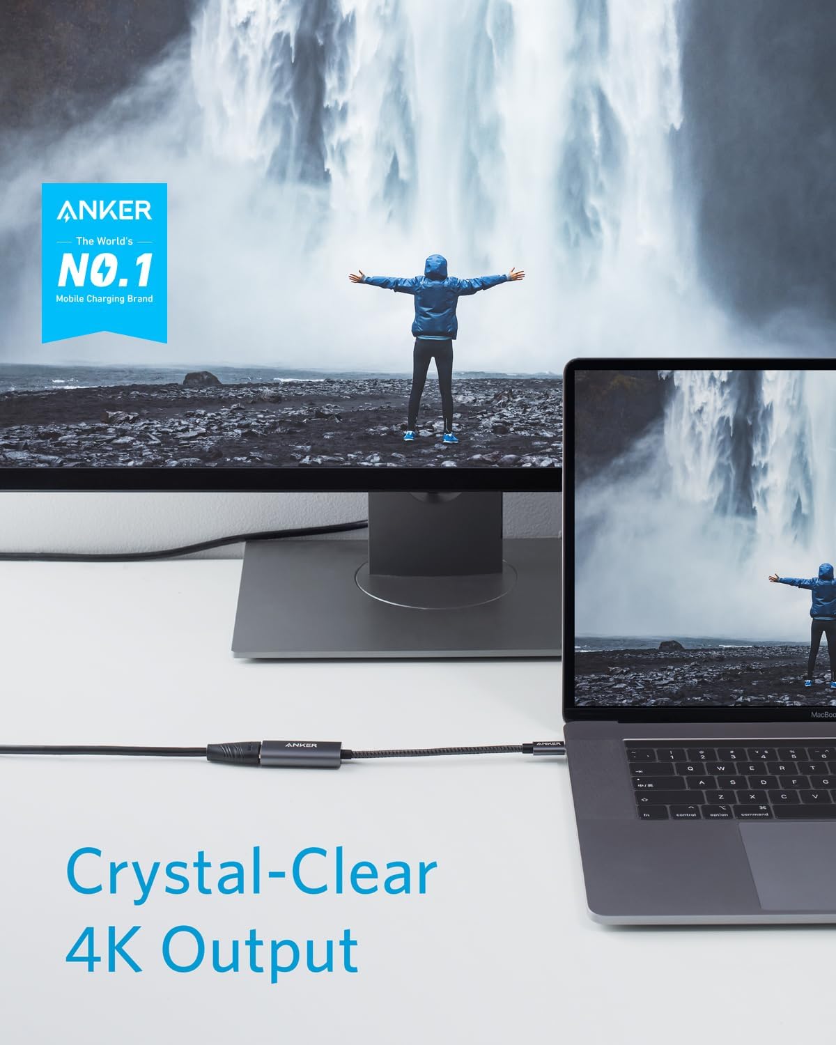 Anker USB C to HDMI Adapter (4K@60Hz), 310 USB-C Adapter (4K HDMI), for MacBook...