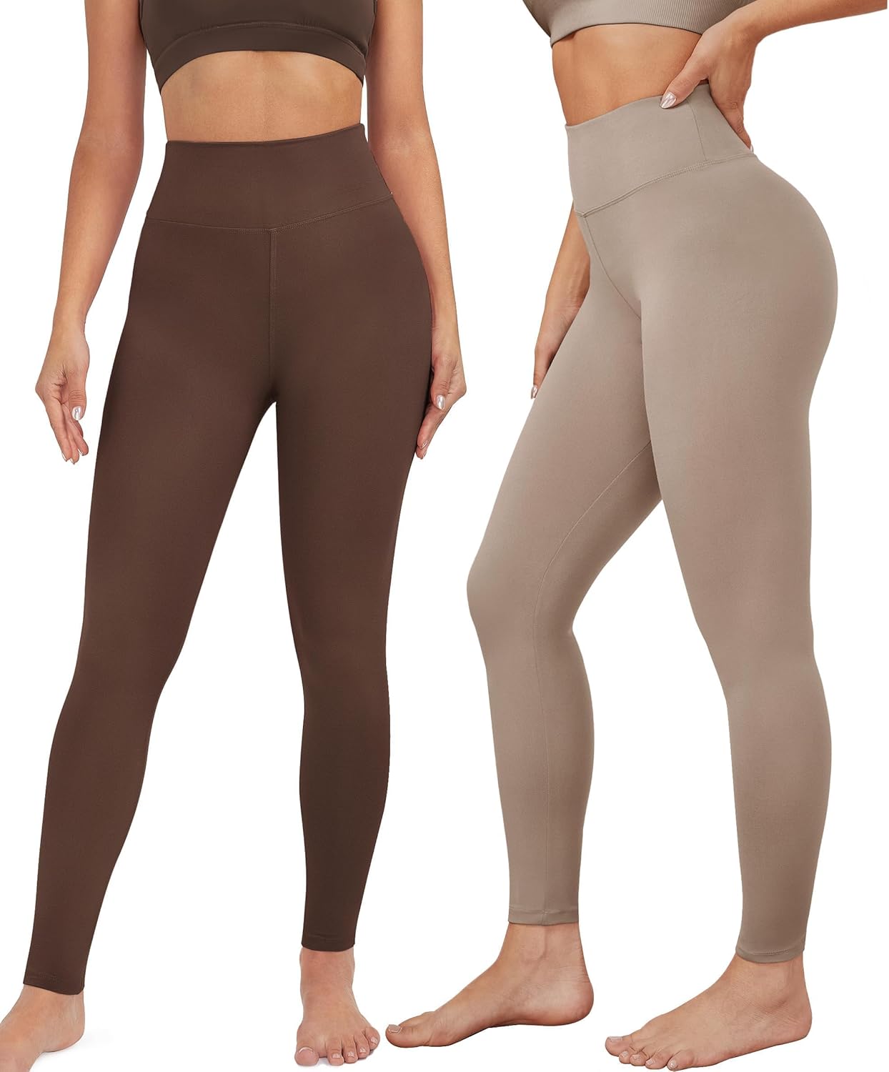 VALANDY Creamlush Women's High Waisted Leggings, Special Soft Stretchy Tights wi...