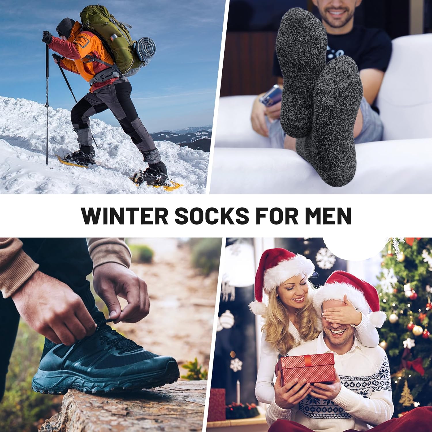 Premium SIMIYA Merino Wool Socks, Exclusive Winter Thick Socks for Men, High-Qua...