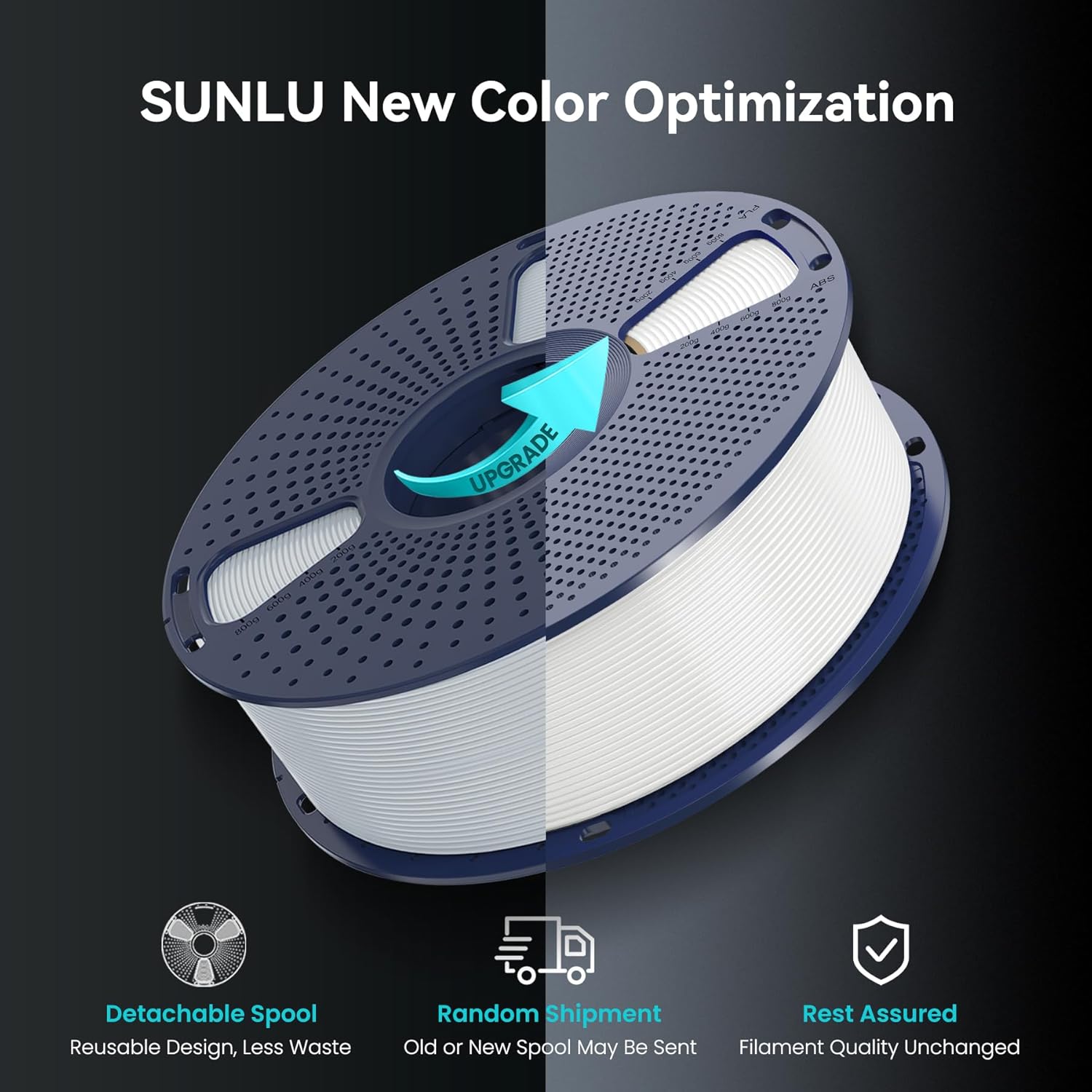 High-Quality SUNLU 10KG PLA 2.0 Filament, Special Upgrade PLA Plus 2.0 3D Printe...