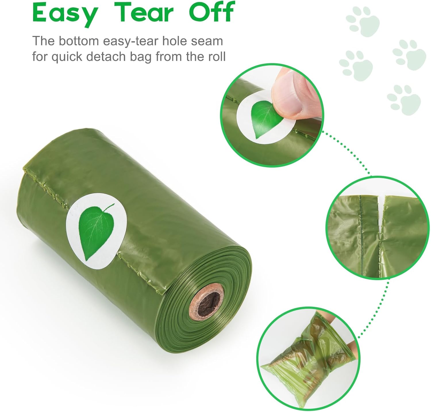 Poo Bags for Dog Waste, 12 Rolls 180 Dog Poop Bags, Super Strong 100% Leak Proof...