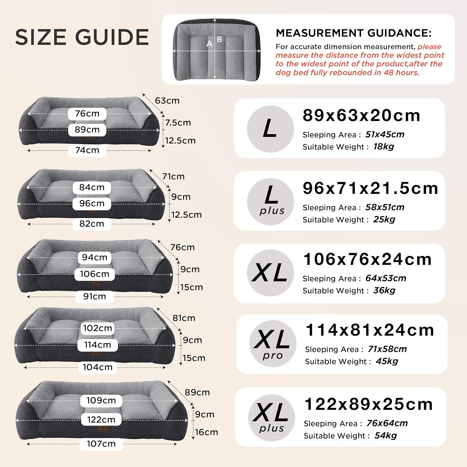 High-Quality Bedsure Orthopedic Dog Bed, Special Extra Large Dog Couch with Wate...