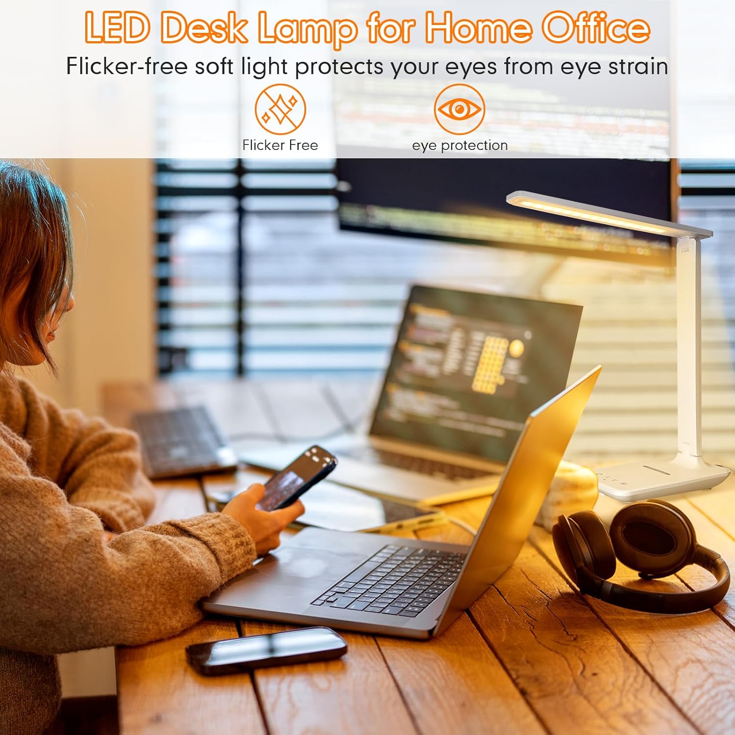 Desk Lamp for Versatile Lighting, Special Dimmable LED Table Lamp, Innovative Re...