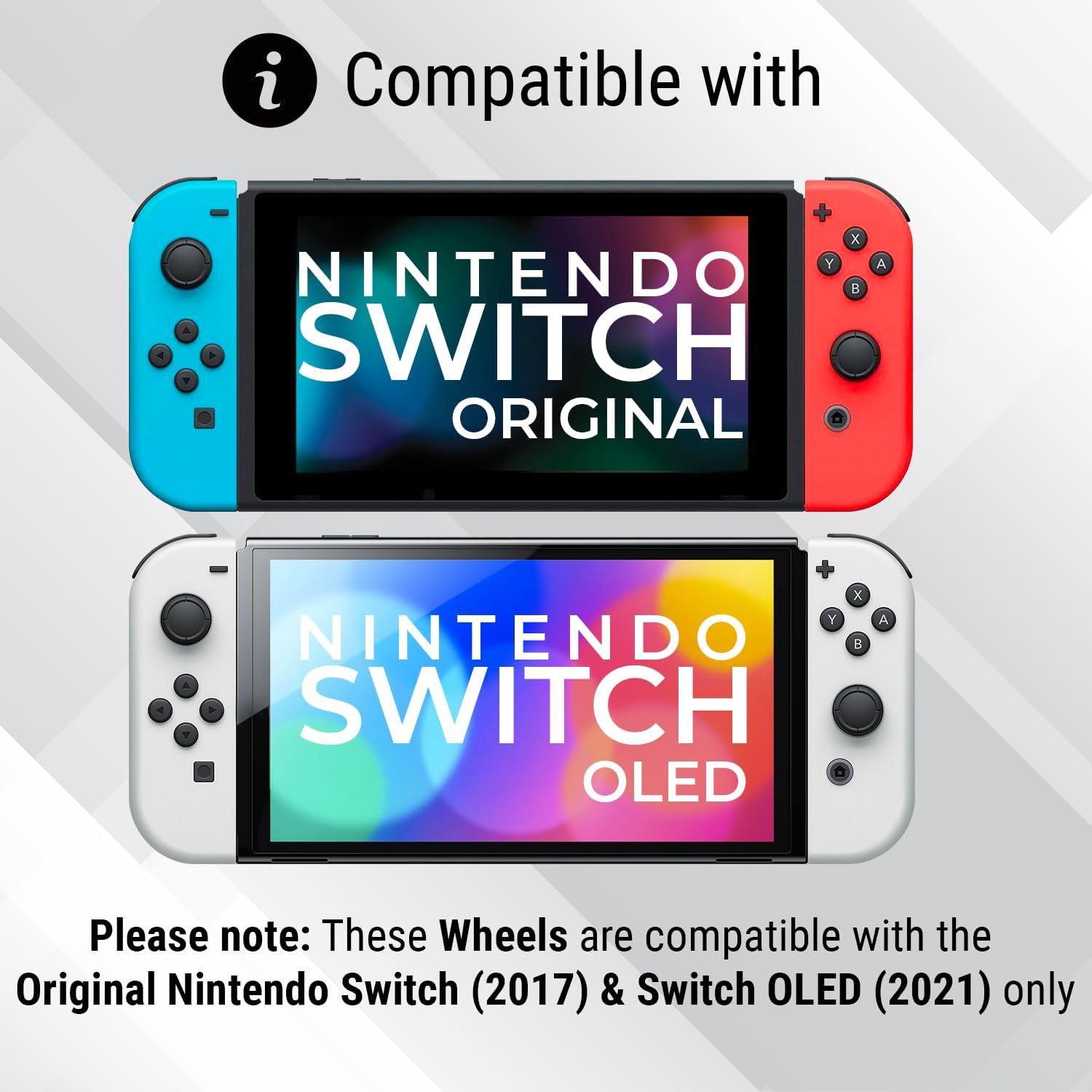 Orzly Steering Wheels for Nintendo Switch & OLED Joy-Cons, Racing Wheels for Mar...