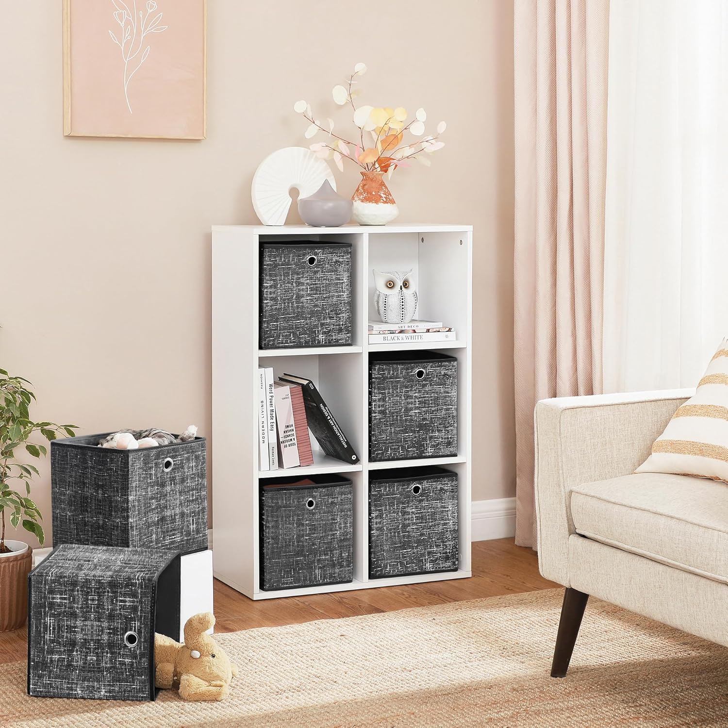 High-Quality SONGMICS Storage Boxes, Special Fabric Storage Solution with Handle...