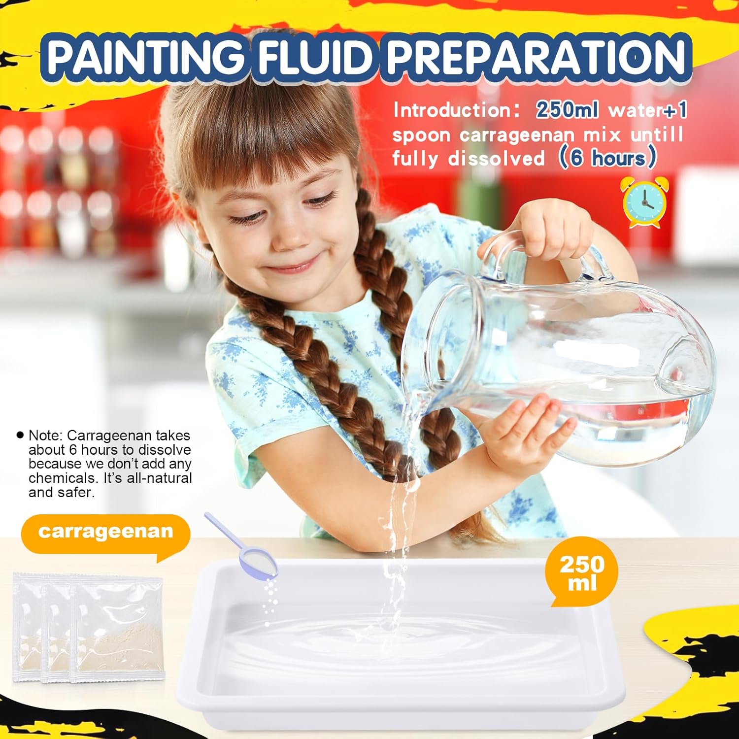 Coodoo Water Marbling Paint for Kids - Arts and Crafts for Girls & Boys Crafts K...
