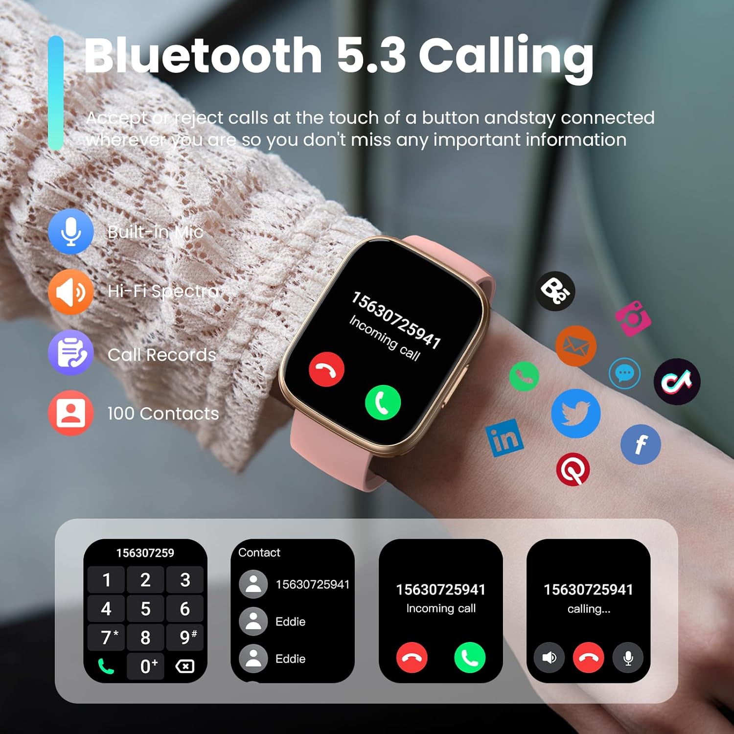 Smart Watch for Women, Innovative Watch with Answer/Make Call Feature, High-Qual...