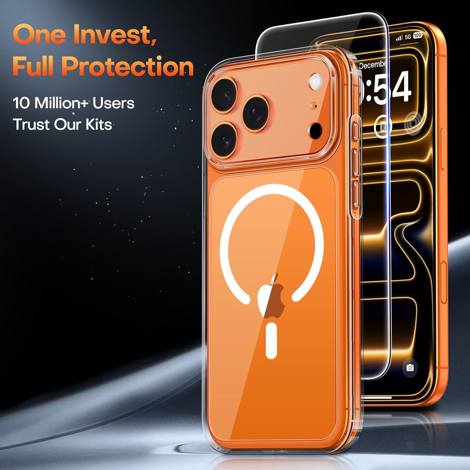 TAURI Magnetic for iPhone 17 Pro Max Case with HD Screen Protector [Compatible w...