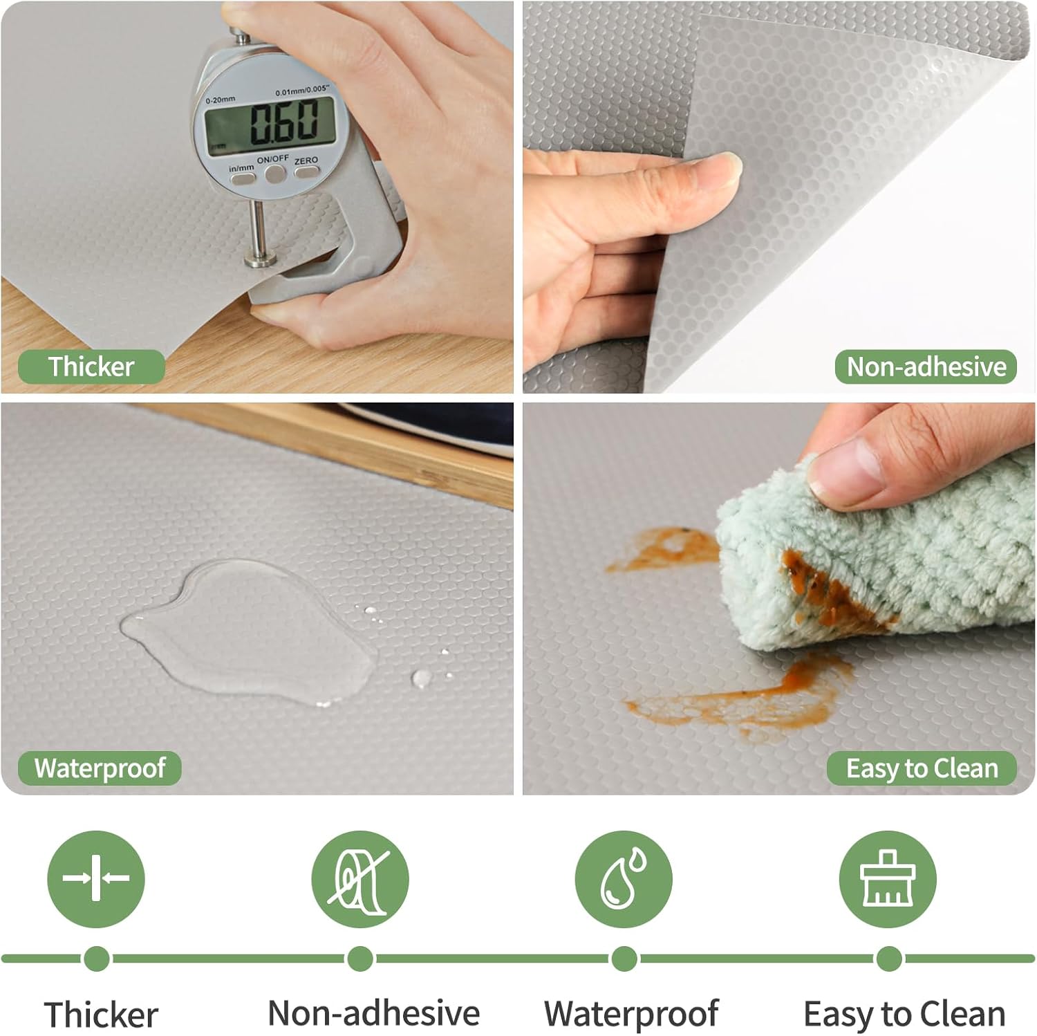 High-Quality Shelf Liners, Special 30x300cm Shelf Mats, Durable Drawer Liner for...