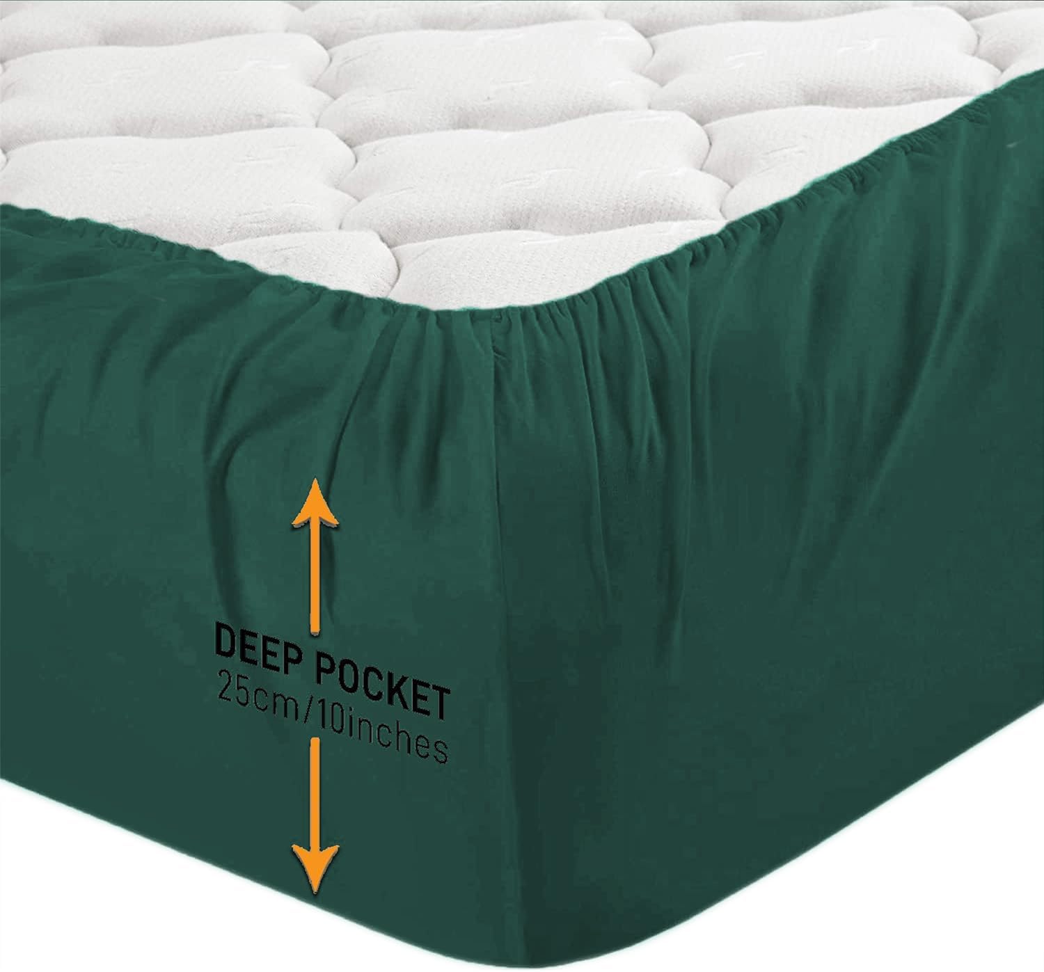 High-Quality Fitted Sheet, Ultra Soft Brushed Microfiber Bed Sheet, Special No-I...