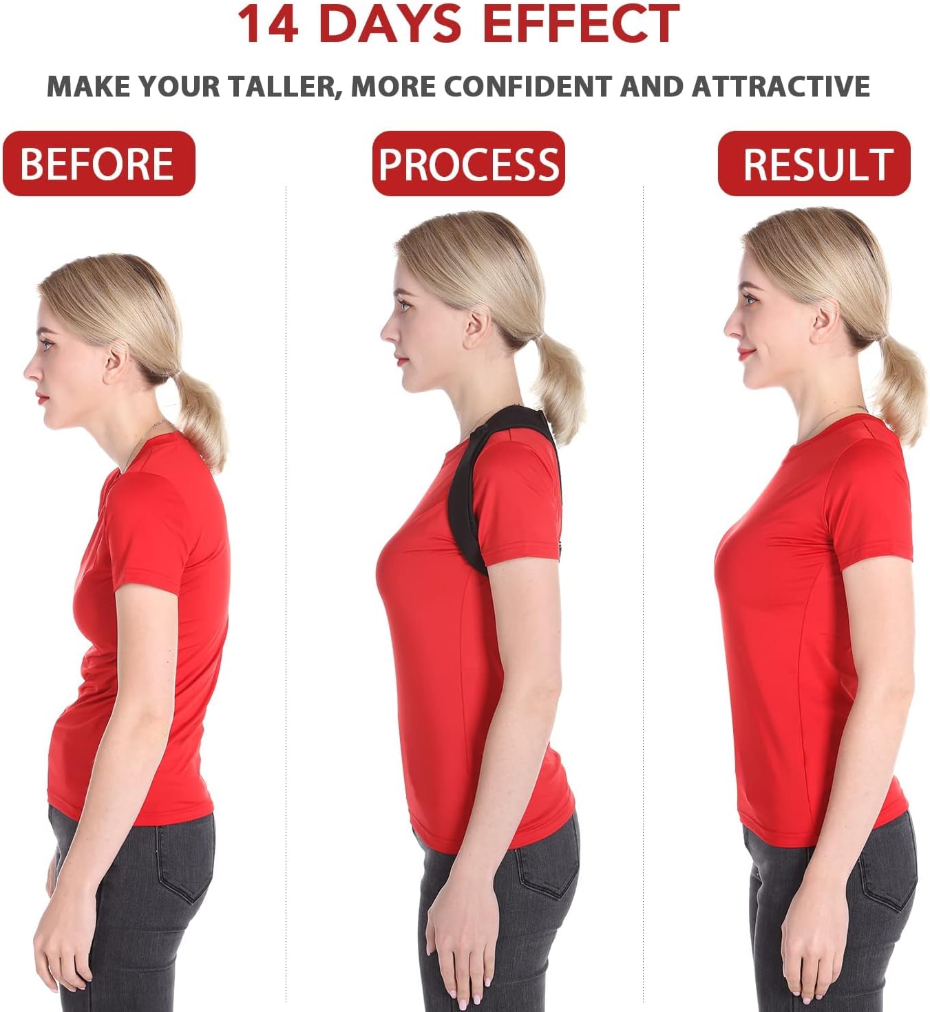 Schiara Posture Corrector for Men and Women, Comfortable Upper and Back Brace, A...