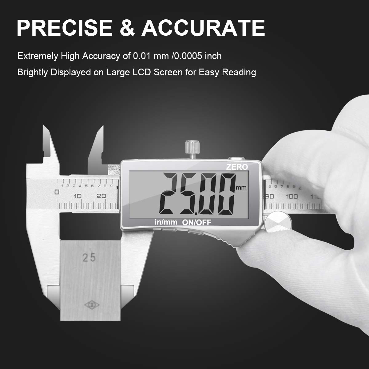 Digital Vernier Caliper, Preciva Electronic Calipers 150mm with Extraordinary LC...