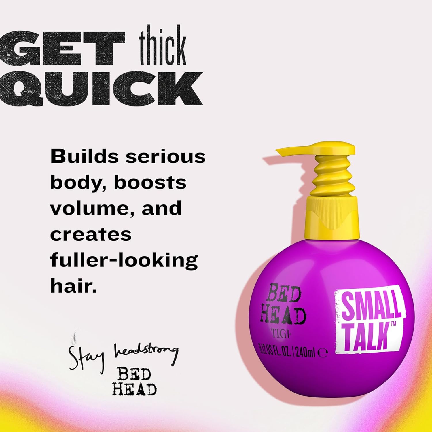 Bed Head by TIGI Small Talk Volumising Styling Cream - Salon-Professional Thicke...