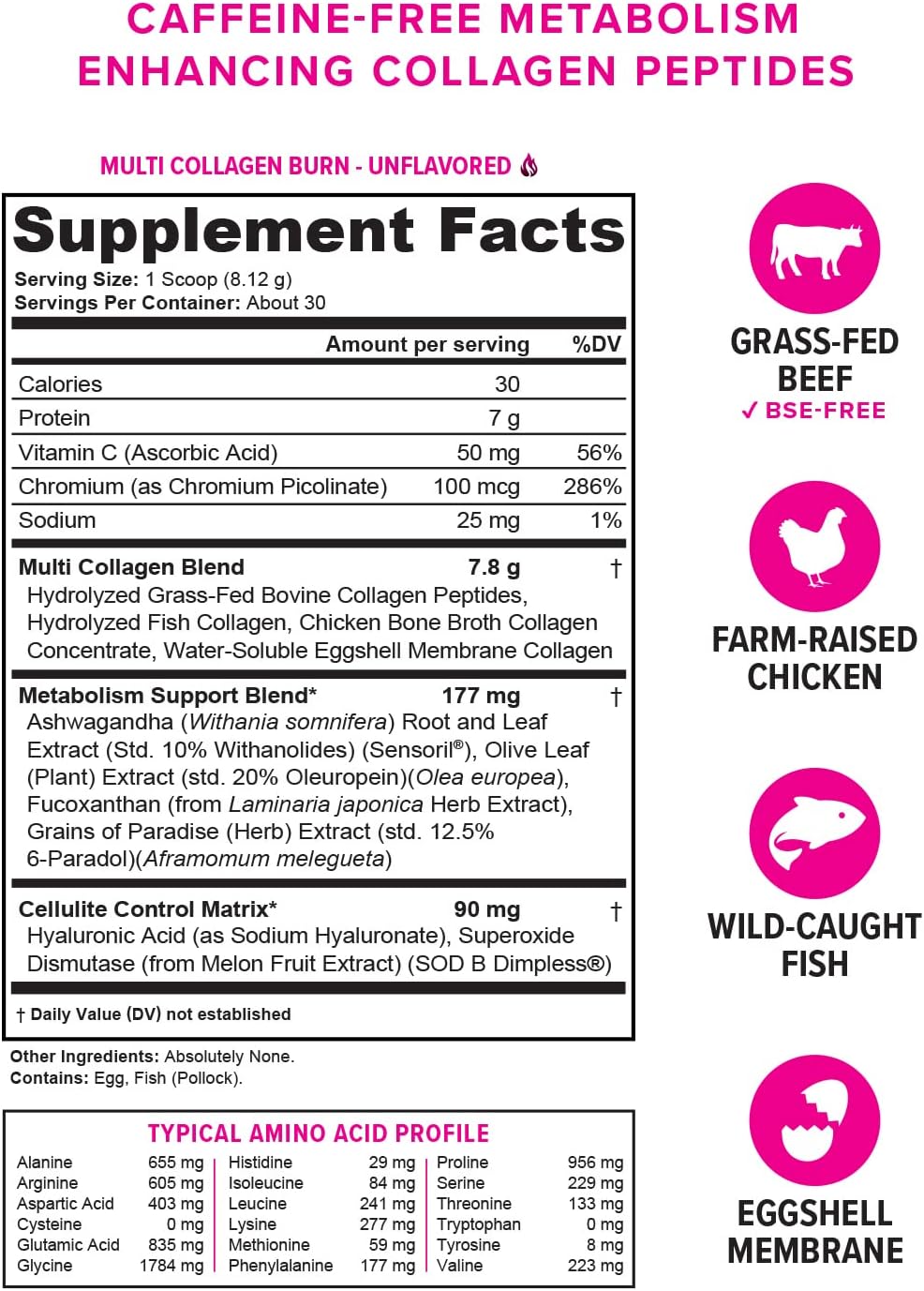 Hydrolyzed Collagen Powder for Weight Loss - Burn Ultimate Beauty Complex Multi...