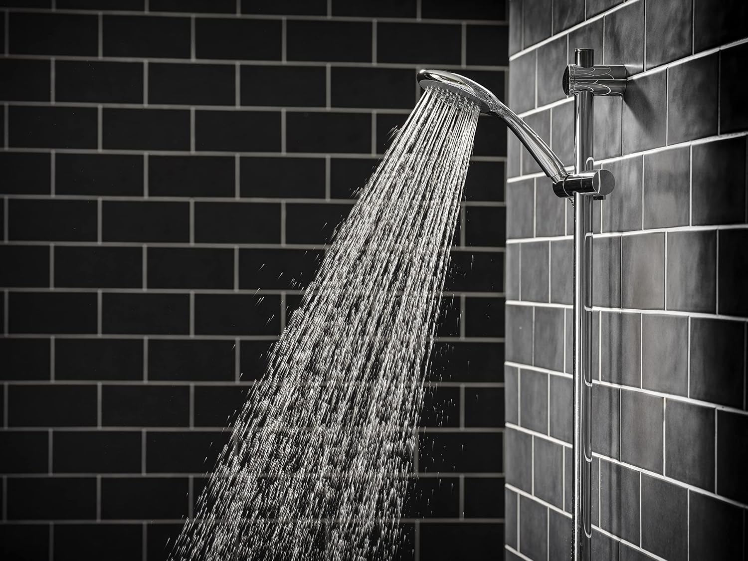 Triton Showers Showerhead, Bathroom Accessory, Water, 5 Spray Patterns, High Pre...