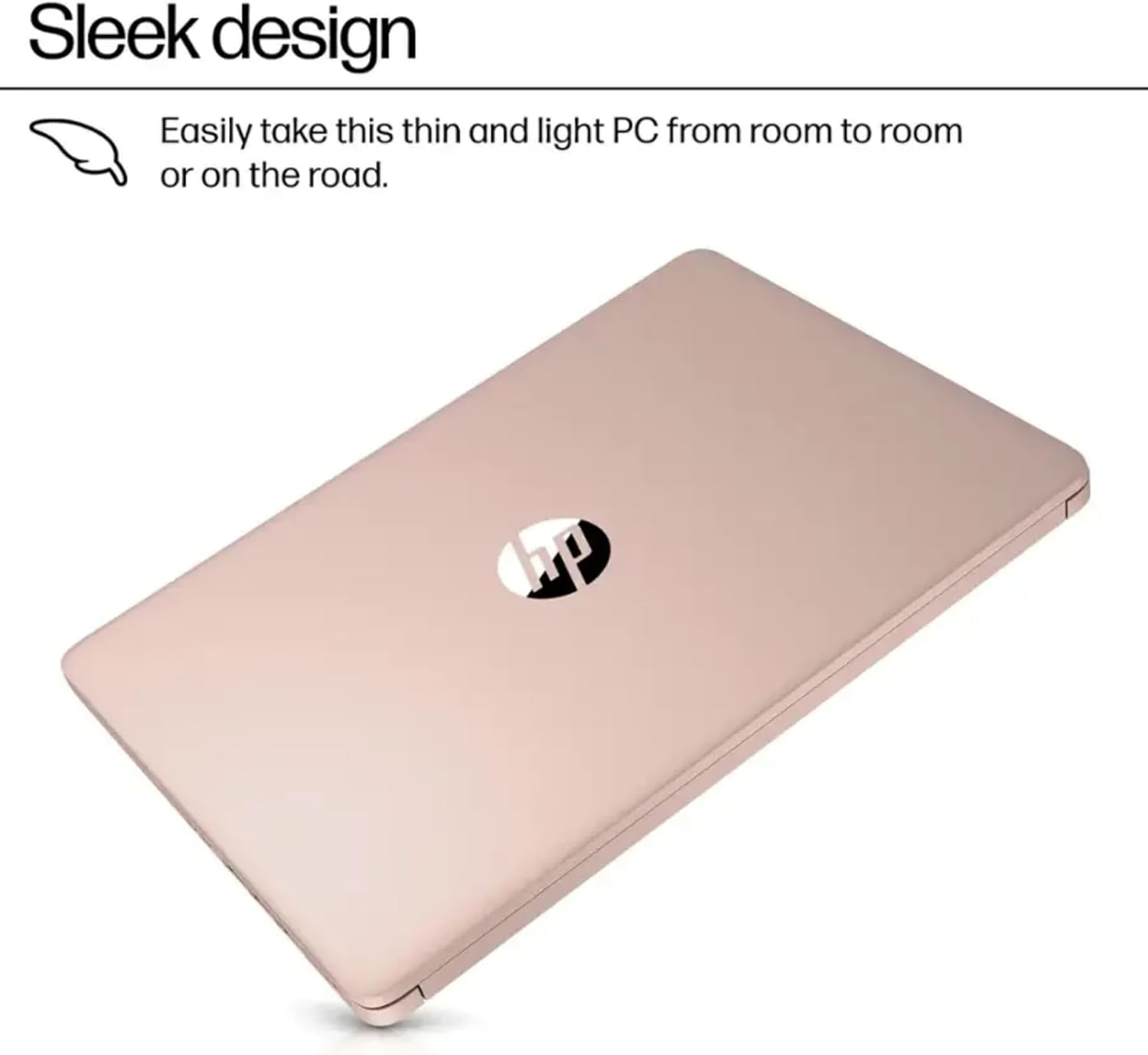 HP Rose Gold Ultrabook Laptop with Microsoft Office 365, 1.1TB Storage (1TB OneD...