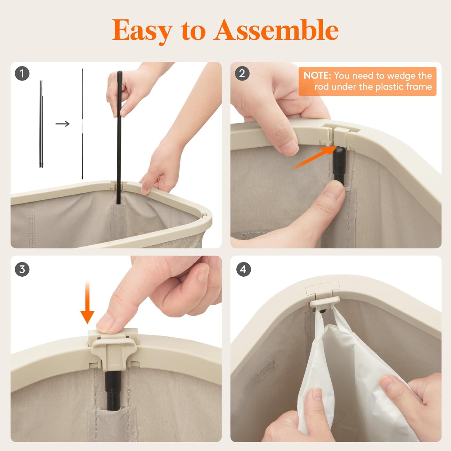 Lifewit 105L Laundry Basket, Special Large Laundry Hamper with Lid, Innovative L...