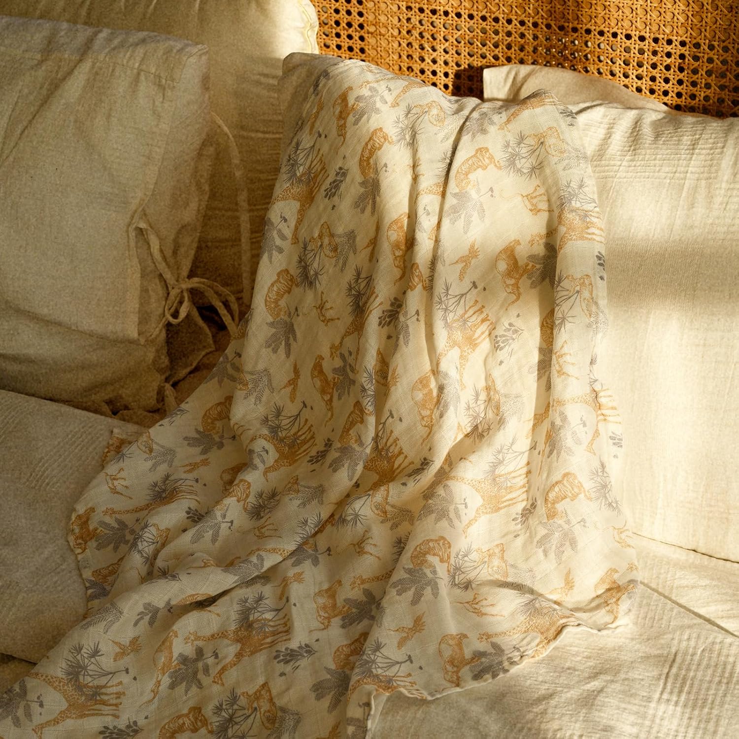 GLLQUEN BABY Muslin Squares Cloth for Baby, 6pack 70cm x 70cm Cotton Burp Cloths...