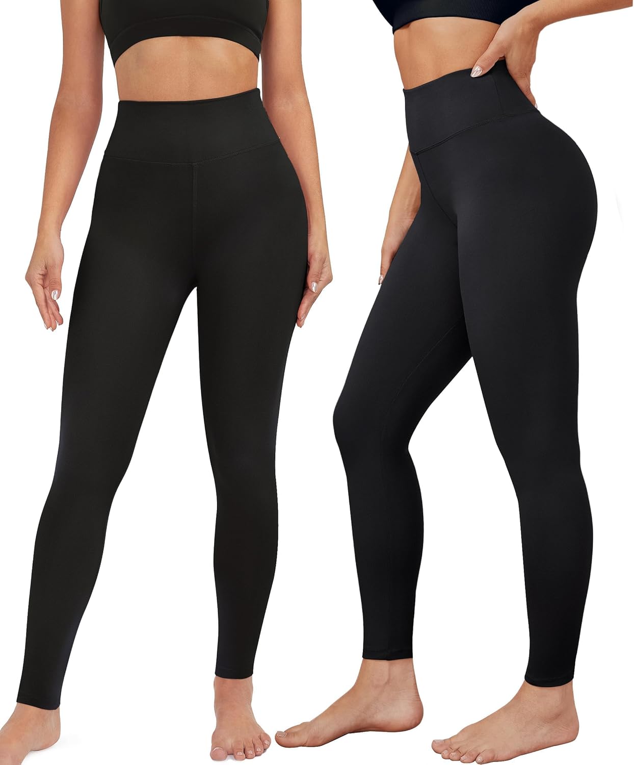 VALANDY Creamlush 3 Pack Leggings for Women High Waisted Tummy Control Leggings...