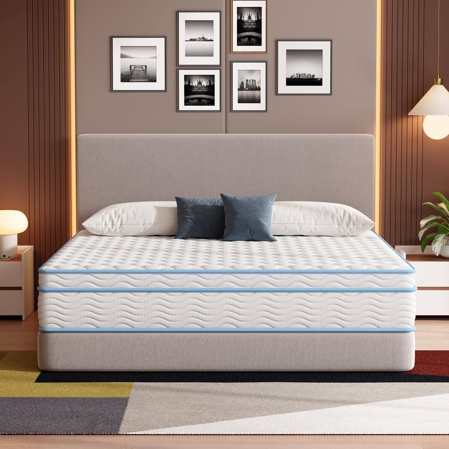 King Size Mattress,12 Inch King Mattress for Advanced Gel Memory Foam, Soft and...