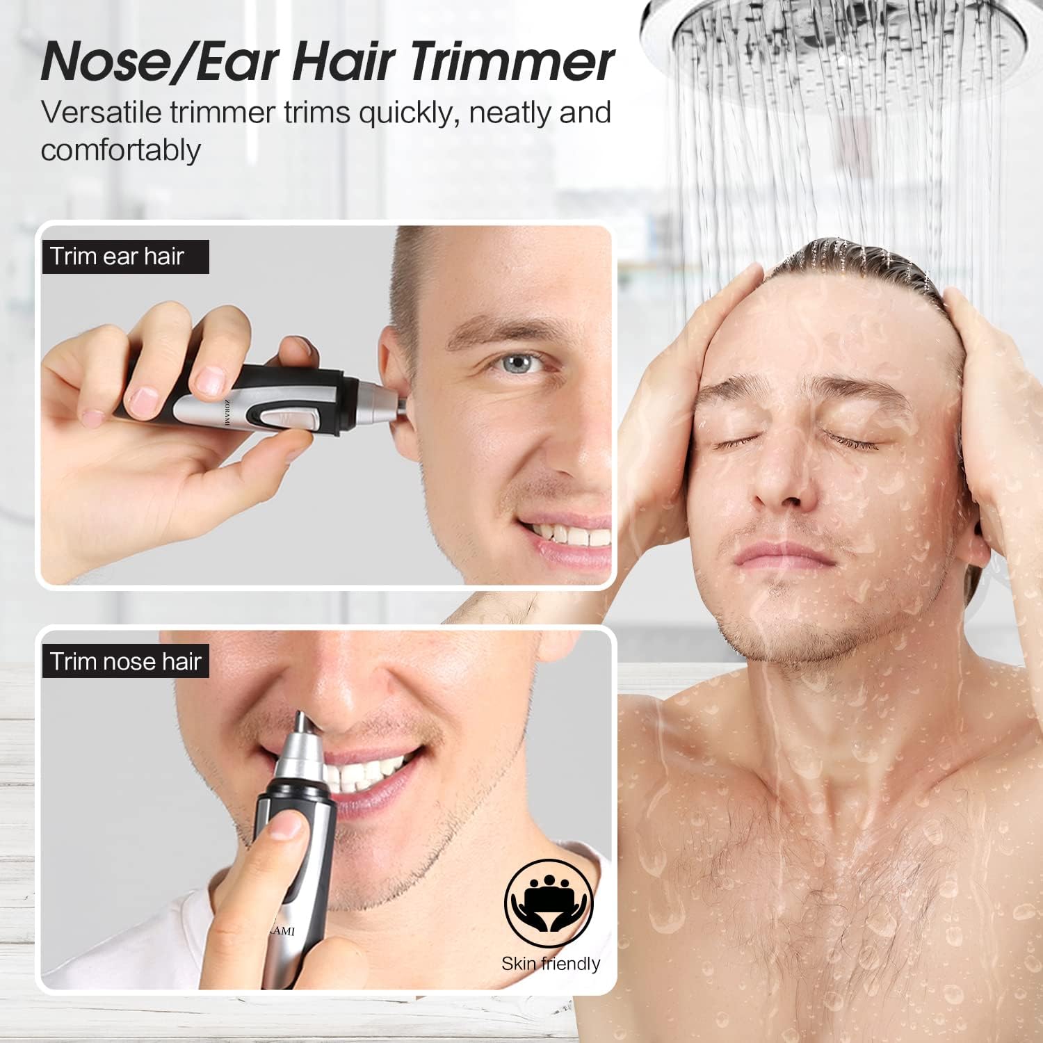 Ear and Nose Hair Trimmer Clipper - 2025 Professional Painless Eyebrow & Facial...