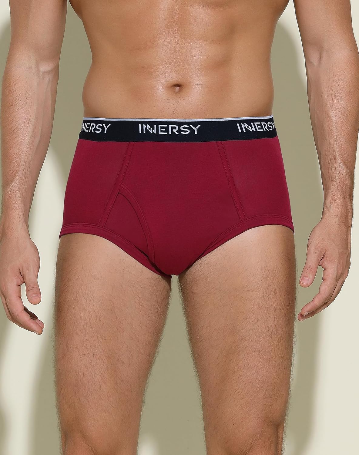 INNERSY Elderly Mens Briefs, Special Soft Cotton Underwear With Fly, High-Qualit...