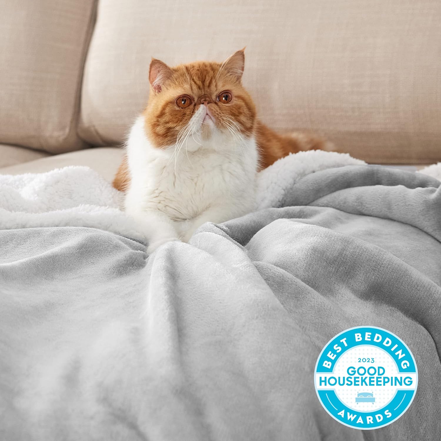 High-Quality Bedsure Sherpa Fleece Throw Blanket, Cozy Blanket for Thick and War...