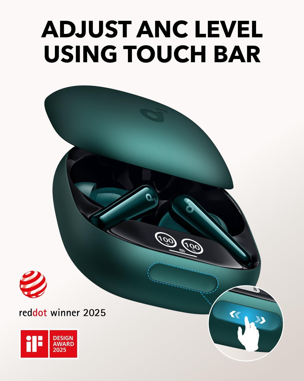 soundcore Liberty 4 Pro by Anker, Noise Cancelling Wireless Earbuds, 7-Sensor an...