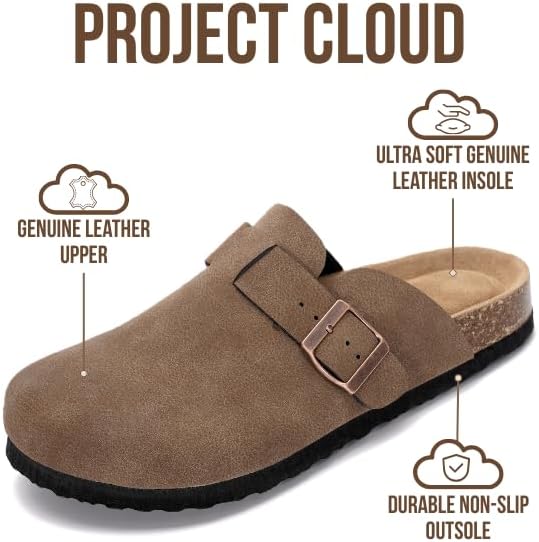 Project Cloud Women’s Footwear, 100% Genuine Leather Comfortable Clogs, Innovati...