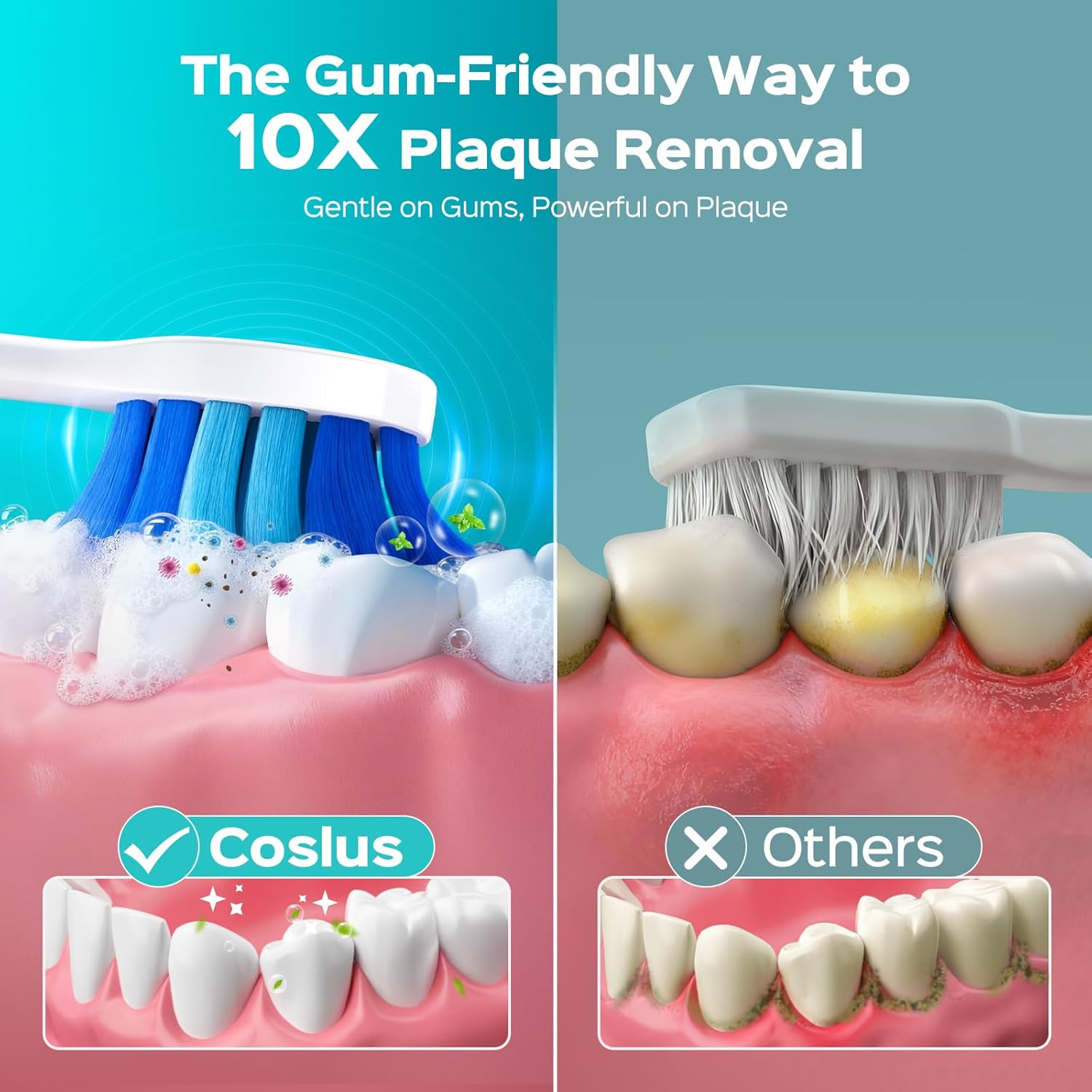 High-Quality COSLUS C30 Electric Toothbrush, Premium Electric Toothbrush for Adu...