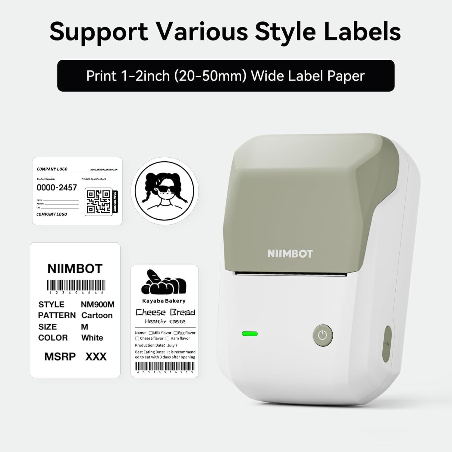 NIIMBOT B1 Label Maker, Special Label Printer with 1 Roll Tape, Innovative Porta...