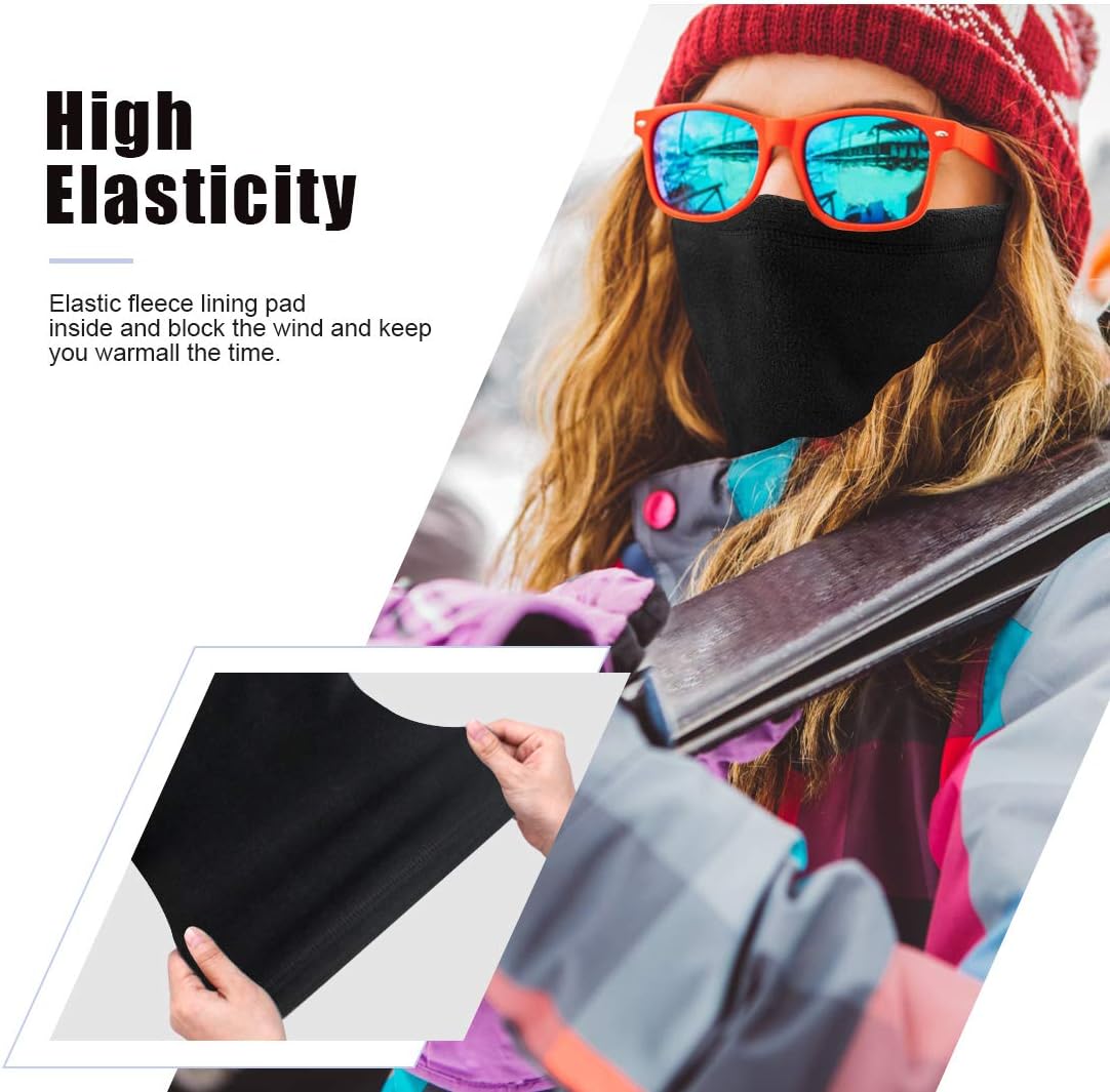 Neck Warmer Snood for Men & Women,Winter Neck Gaiter Fleece Bandana Face Coverin...