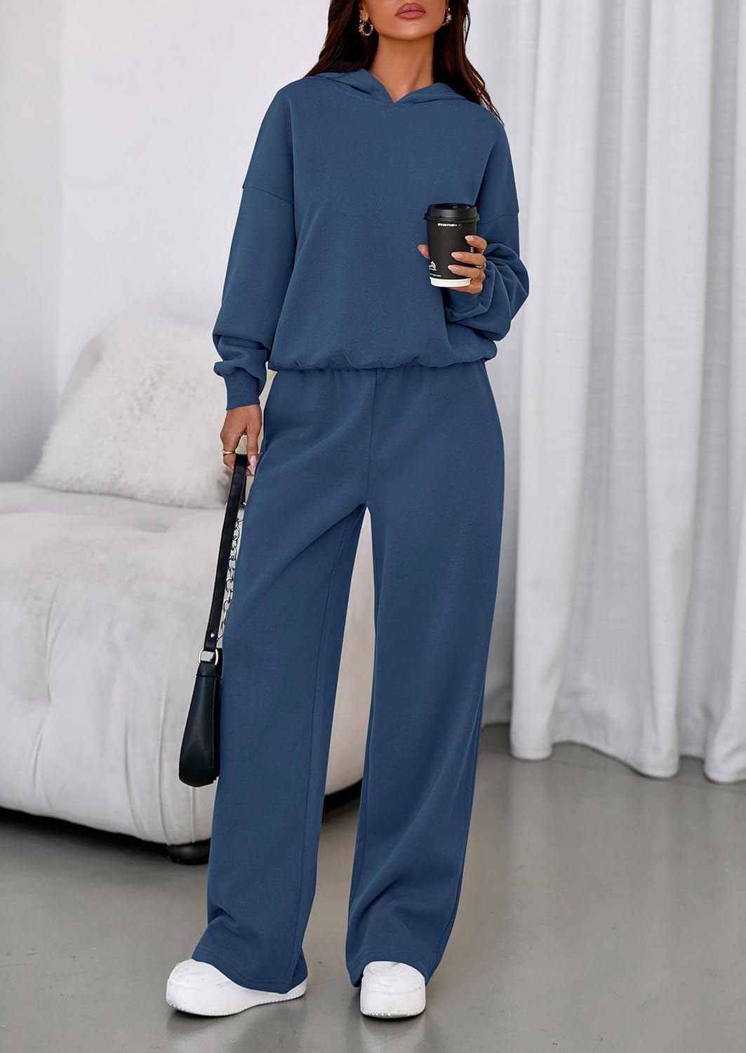 PRETTYGARDEN Womens Sweatsuits 2 Piece Set 2026 Casual Winter Long Sleeve Hoodie...