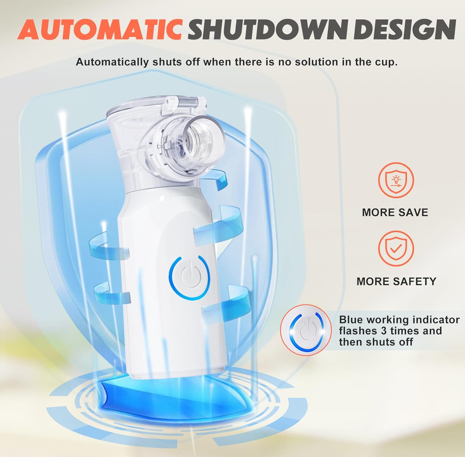 Ultrasonic Nebuliser Machine for Adults, Rechargeable Portable Nebuliser for Adu...