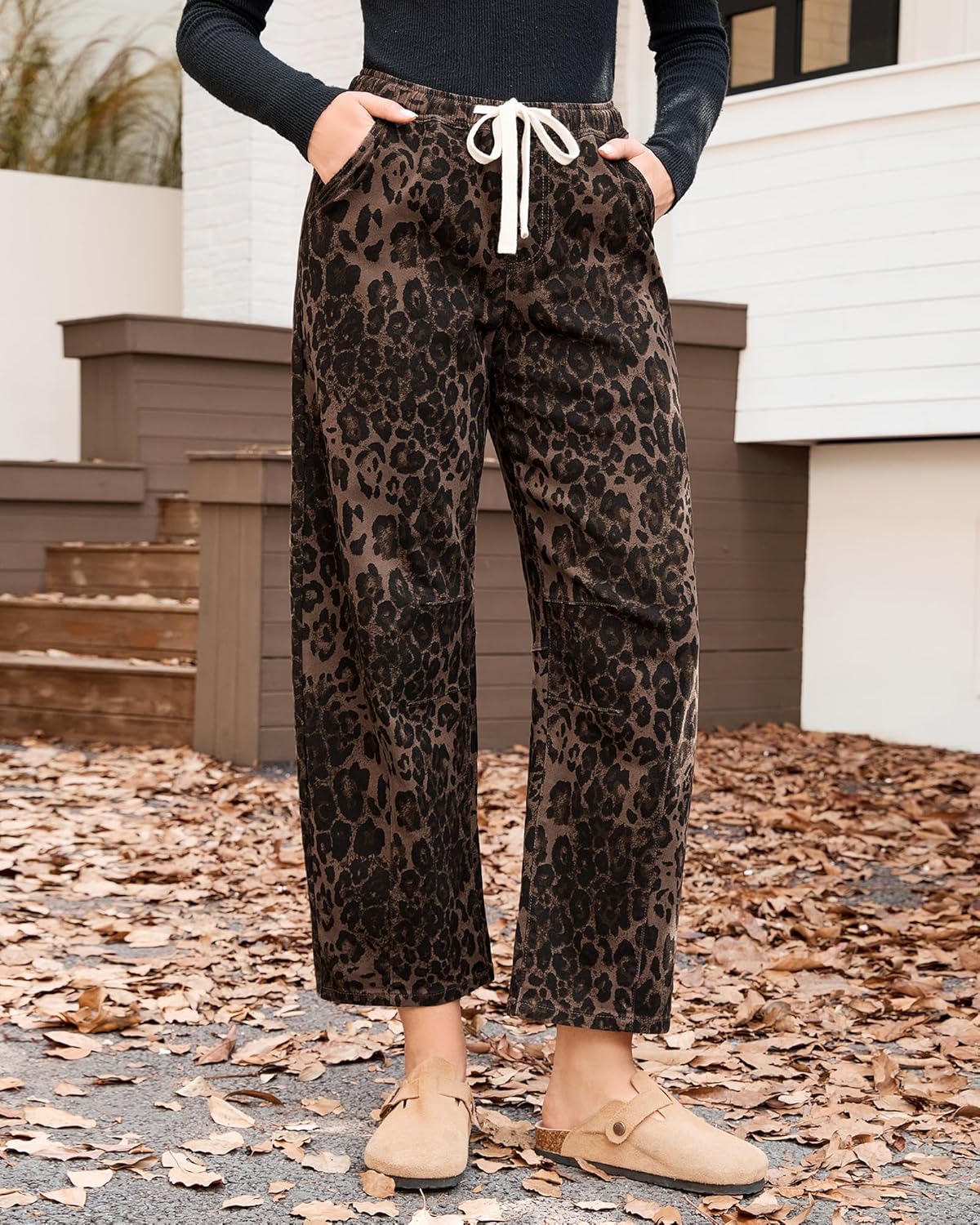 Trendy GRAPENT Barrel Jeans, Special High Waisted Pull On Jeans, Unique Wide Leg...