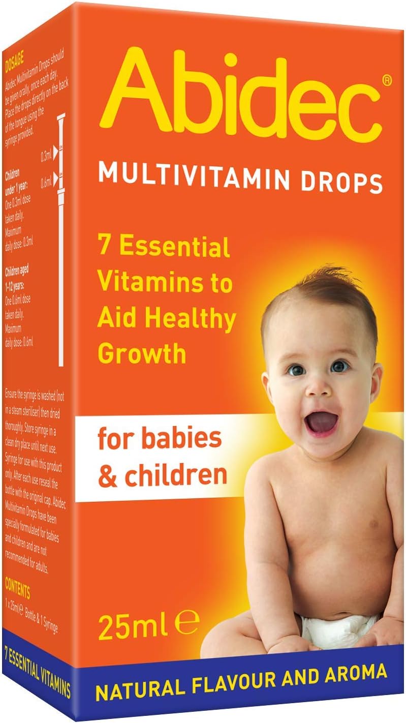 Abidec Kid Baby Multivitamin Drops – Aids Healthy Growth Contains Vitamin D, C a...
